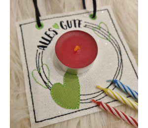 ADVENTSKALENDER 21. Dezember - Stickserie - ITH Kerzenteppich Tasche